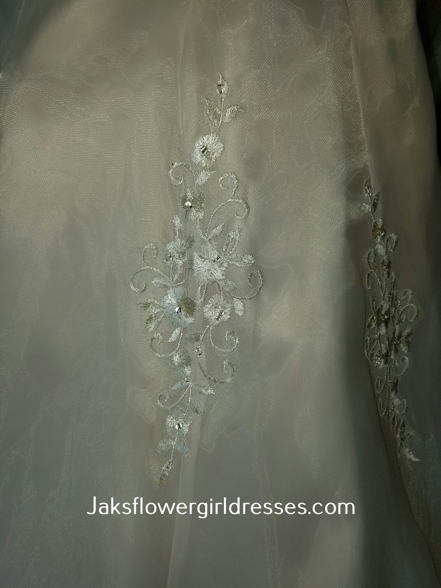 light champagne flower girl dress